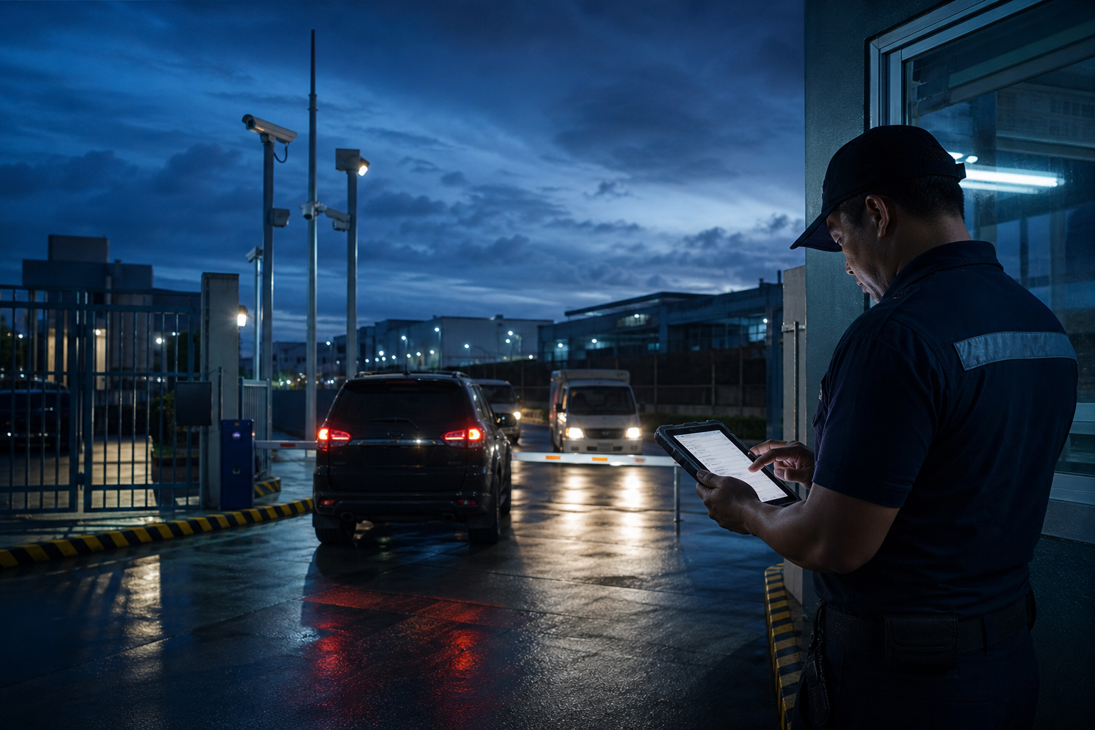Guard operations at a controlled estate
